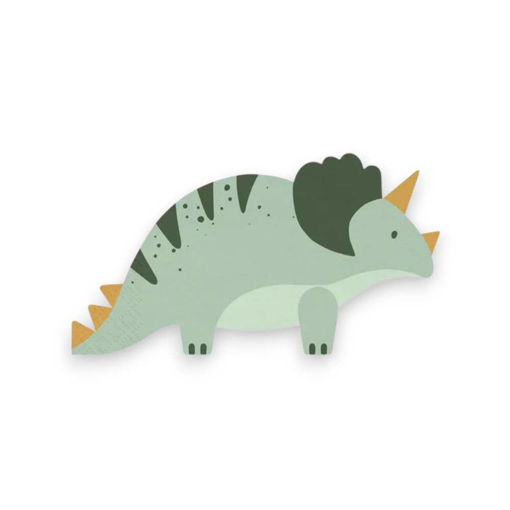 Picture of TRICERATOPS NAPKINS 18X10CM - 12 PACK